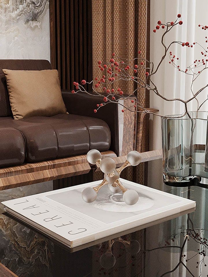 Chung Cư Hiện Đại - Căn Hộ 3 Ngủ (Gỗ Óc Chó) - Phòng Khách & Ngủ 20
