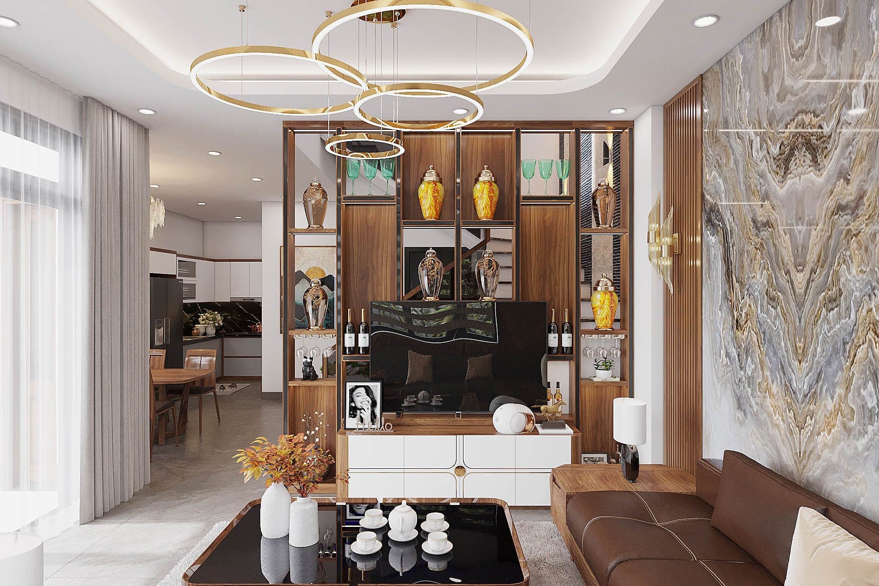 Nhà Phố Hiện Đại - Nhà Phố 4 (Óc Chó) 3
